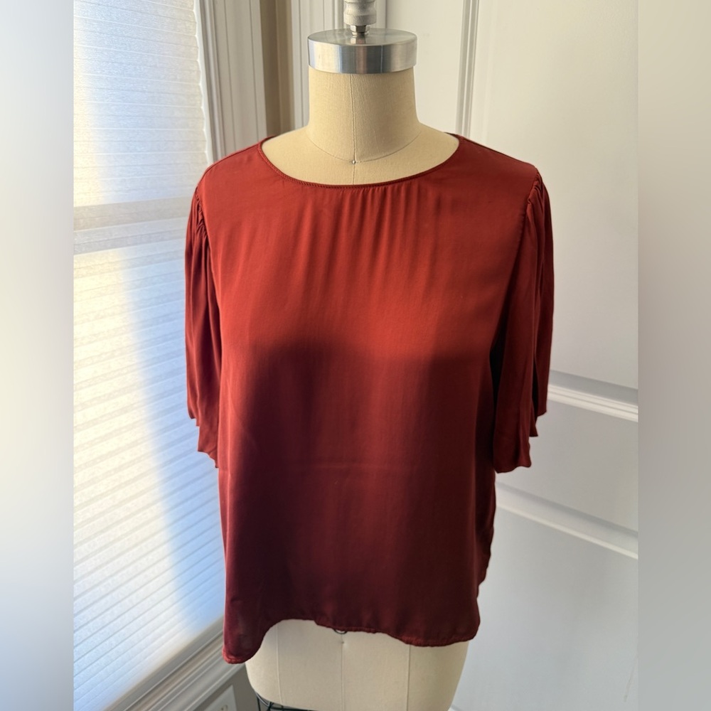 Velvet by Graham & Spencer Puff Sleeve Blouse NEW